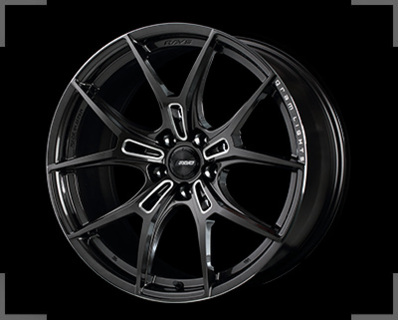 Gram Lights 57FXZ 19x8.5 +38 5-114.3 Super Dark Gunmetal & Machining Rim Edge DC Wheel