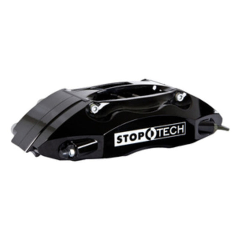 StopTech BBK 01-07 BMW M3 (E46) Rear 4 Piston 355x32 Black Calipers Slotted Two Piece Rotors