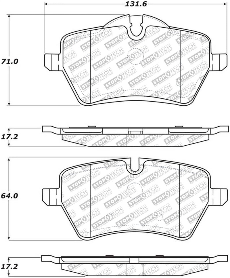 StopTech Street Select Brake Pads - Front