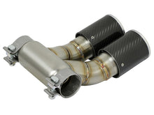 Load image into Gallery viewer, aFe Power 13-14 Porsche Cayman S / Boxster S Carbon Fiber Exhaust Tip Upgrade