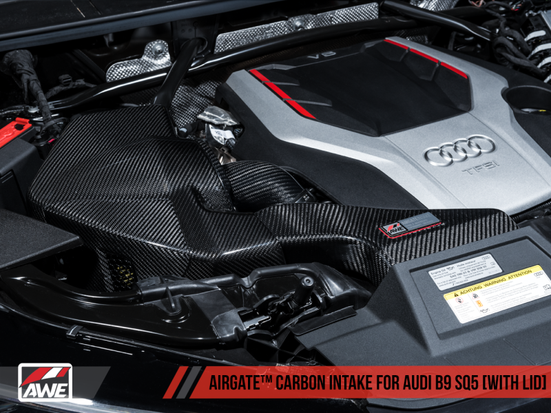 AWE Tuning Audi B9 SQ5 3.0T AirGate Carbon Fiber Intake w/ Lid